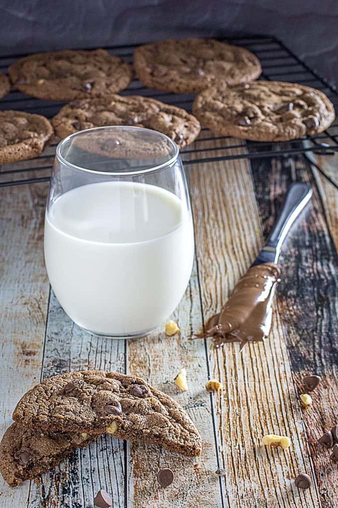 Nutella Chocolate Chip Cookies