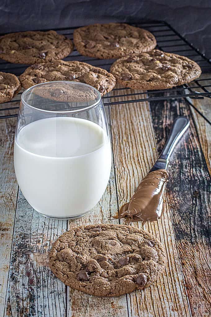 Nutella Chocolate Chip Cookies