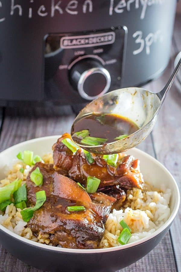 Slow Cooker Teriyaki Chicken • Dishing Delish