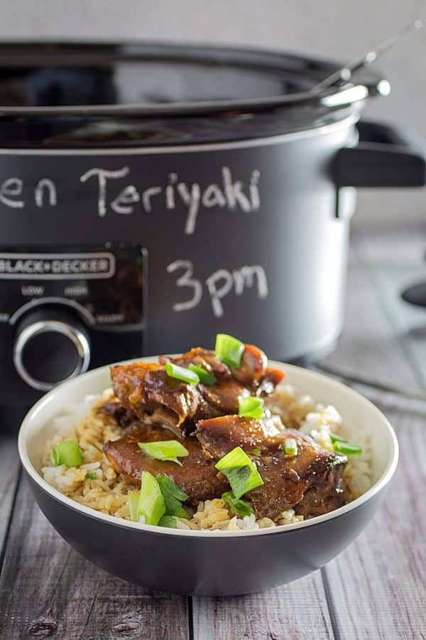 Slow Cooker Teriyaki Chicken • Dishing Delish