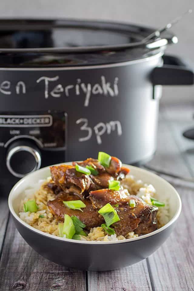 Slow Cooker Teriyaki Chicken • Dishing Delish