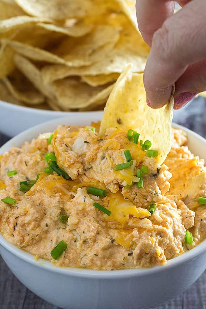 Crockpot Buffalo Chicken Dip