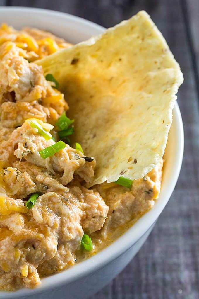 Crockpot Buffalo Chicken Dip