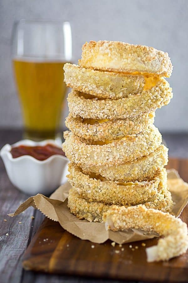 Crispy Oven Baked Gluten Free Onion Rings • Dishing Delish
