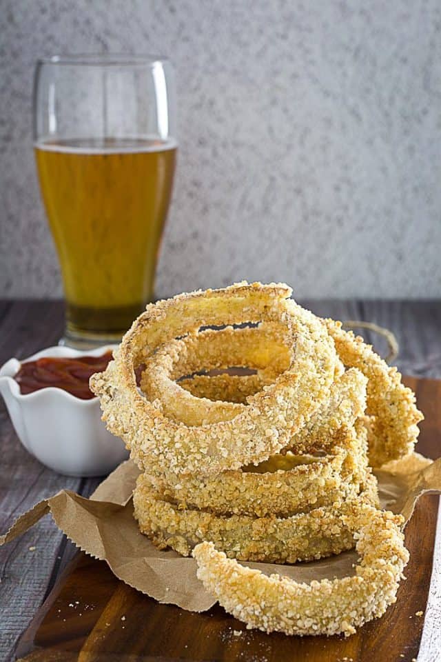 Crispy Oven Baked Gluten Free Onion Rings • Dishing Delish