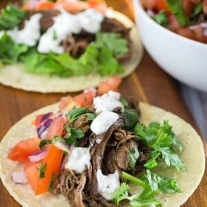 slow cooker carne asada tacos