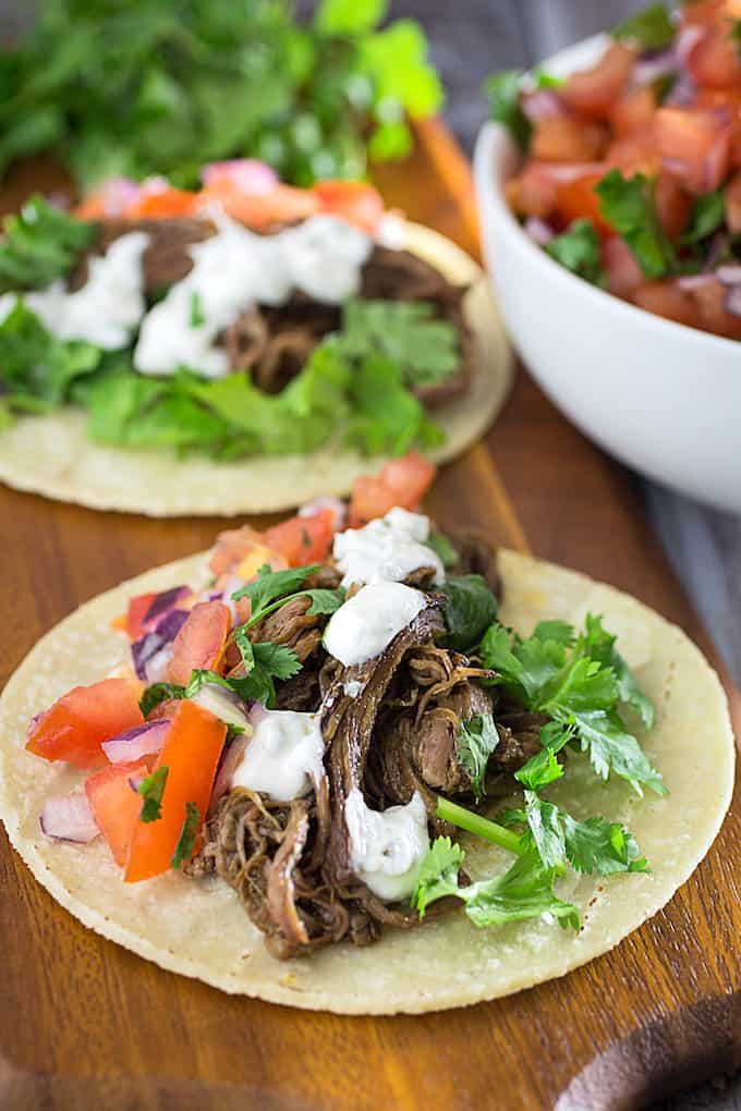 slow cooker carne asada tacos