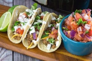 Slow Cooker Taco Meat With Turkey • Dishing Delish