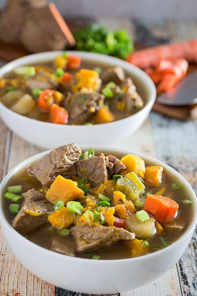 Paleo Beef Stew In The Slow Cooker • Dishing Delish