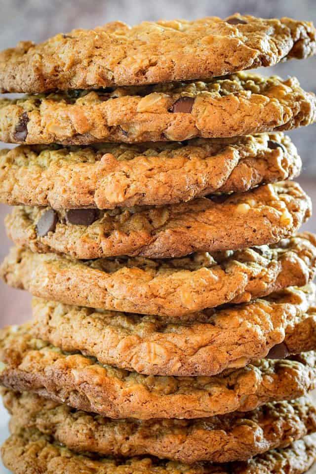 Flourless Oatmeal Cookies With Chocolate Chips • Dishing Delish