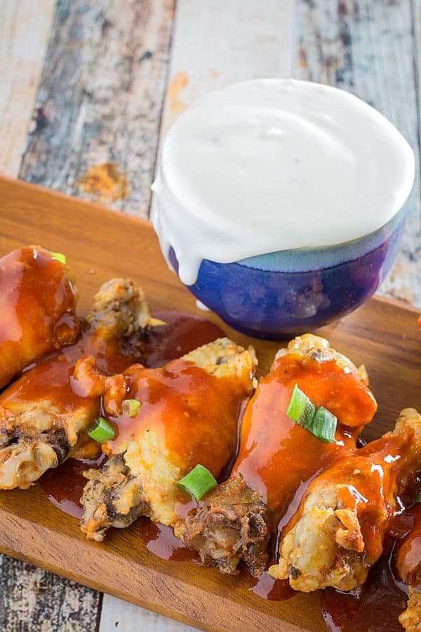Easy Slow Cooker Buffalo Chicken Wings • Dishing Delish