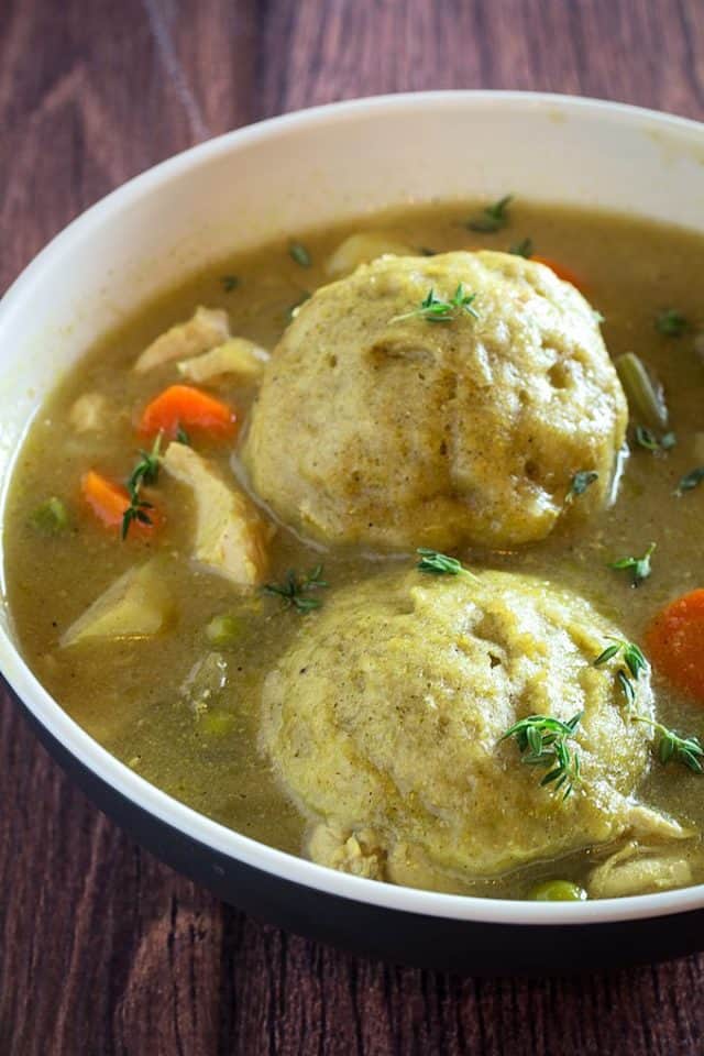 Gluten Free Chicken & Dumplings • Dishing Delish