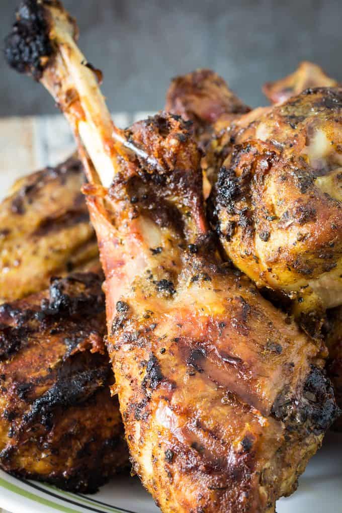 grilled turkey legs