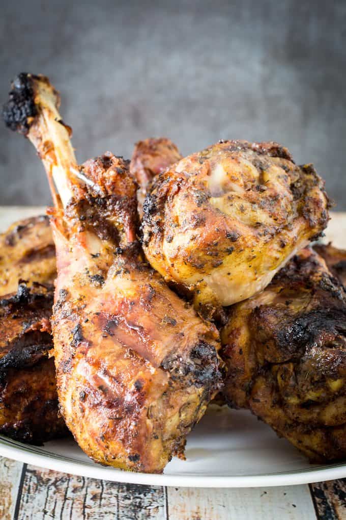 grilled turkey legs