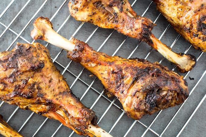 grilled turkey legs