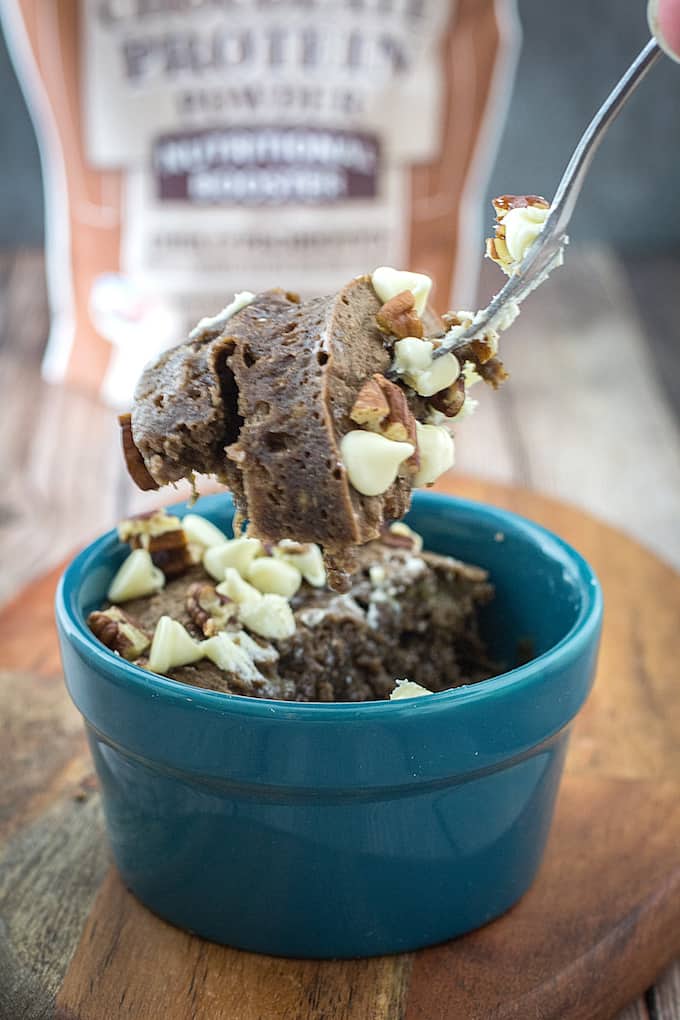 banana protein mug cake