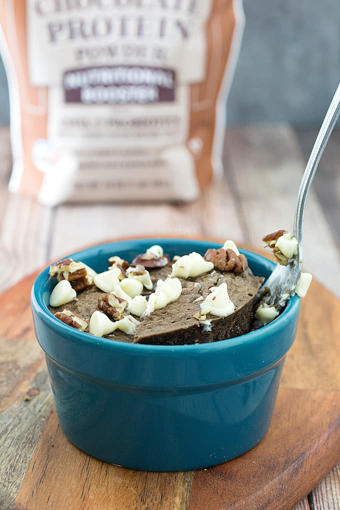 banana protein mug cake