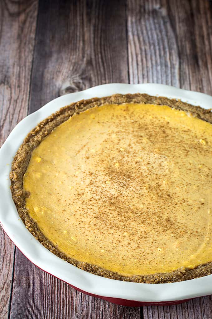 gluten free pumpkin pie cheesecake