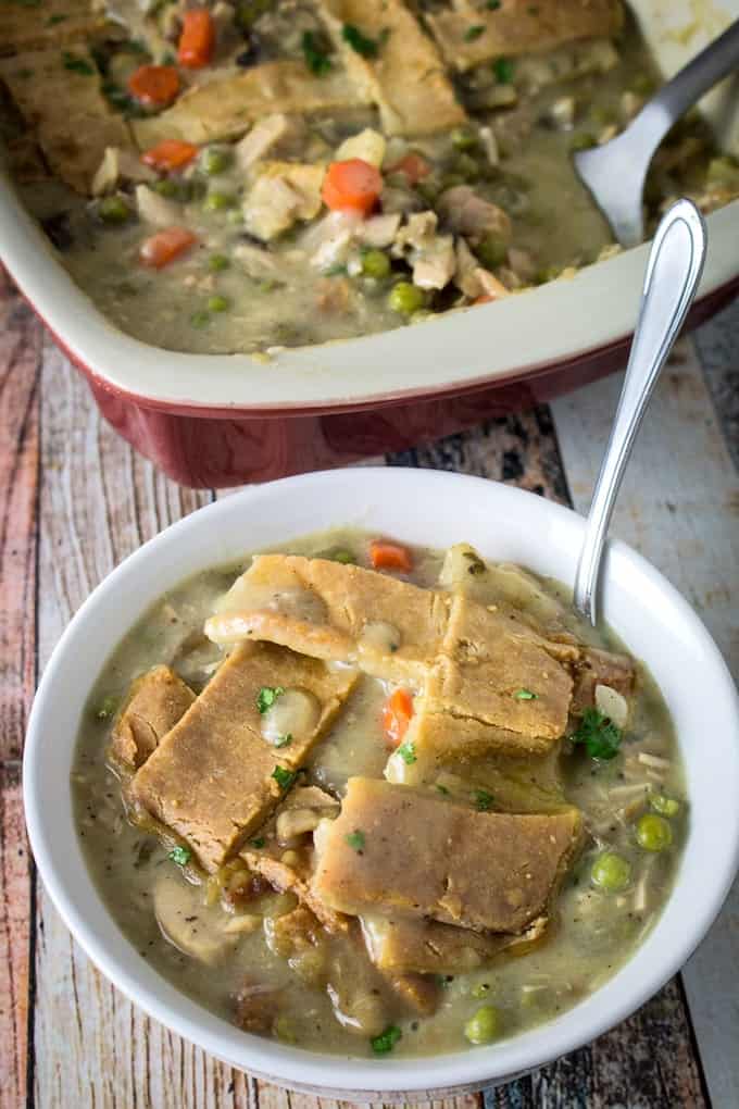 Leftover Turkey Pot Pie Casserole