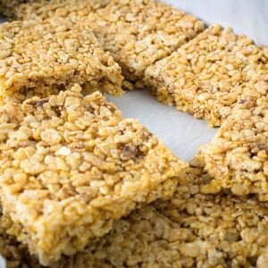 pumpkin spice rice krispie treats