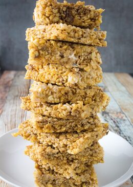 pumpkin spice rice krispie treats