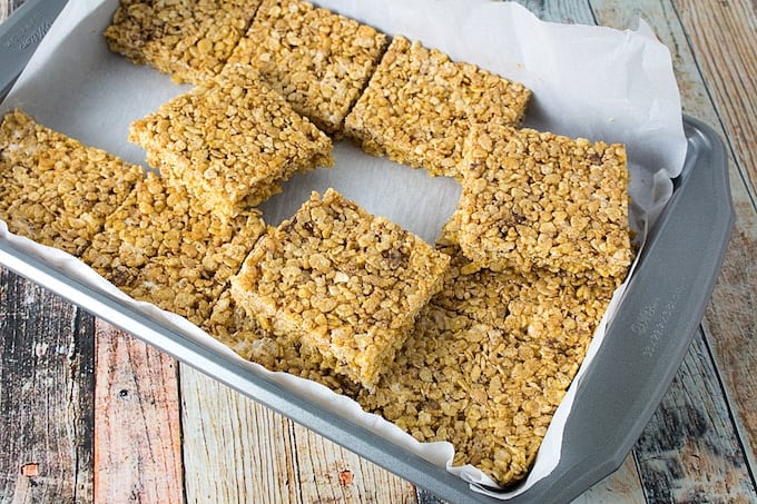 pumpkin spice rice krispie treats