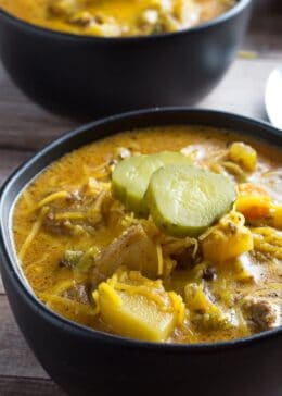 crockpot cheeseburger soup recipe