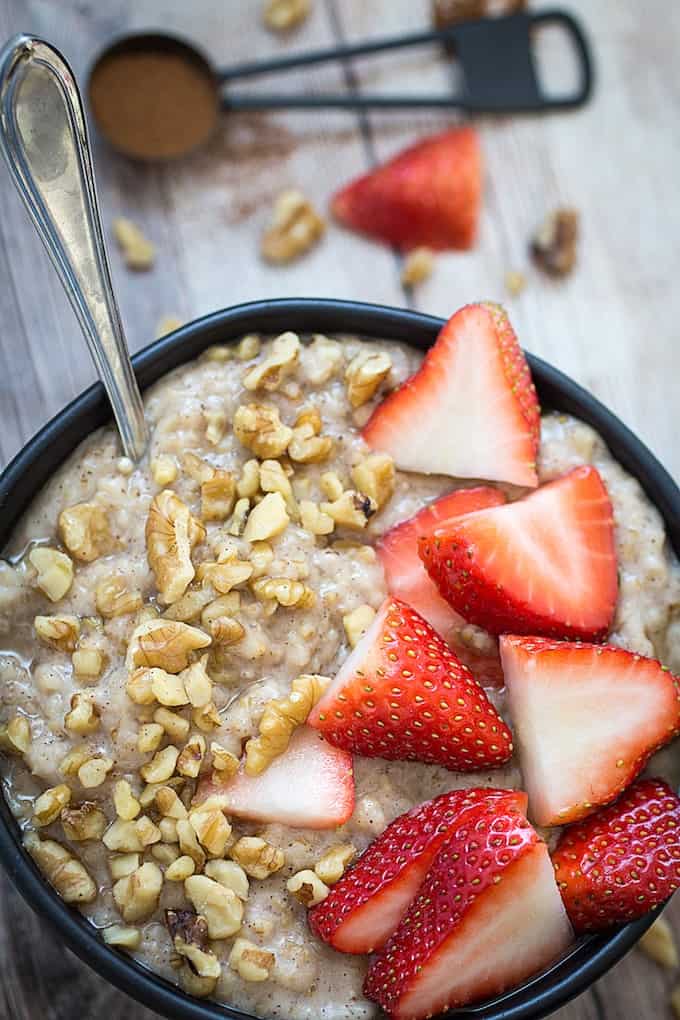 Instant Pot Steel Cut Oats in 20 Minutes • Dishing Delish