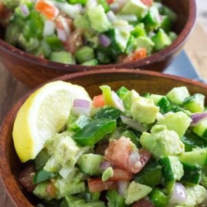 cucumber tomato avocado salad