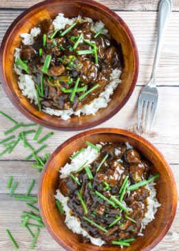 slow cooker mongolian been