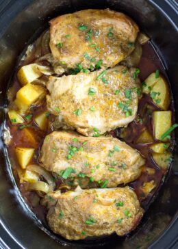 slow cooker pork chops