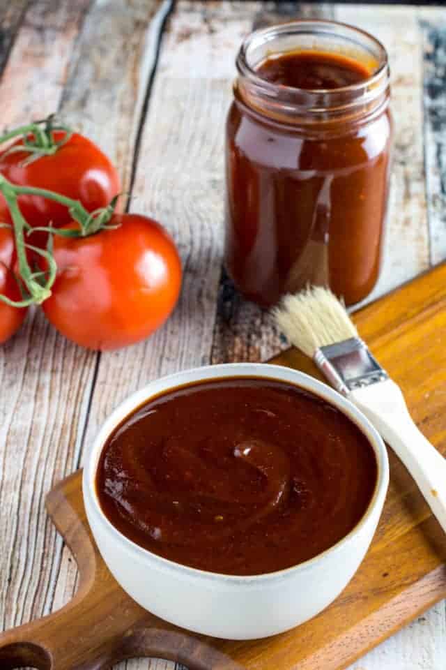 Sweet &amp; Spicy Gluten Free BBQ Sauce Recipe • Dishing Delish