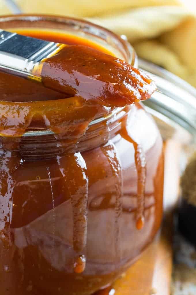 Honey BBQ Sauce Recipe (Gluten Free!) • Dishing Delish