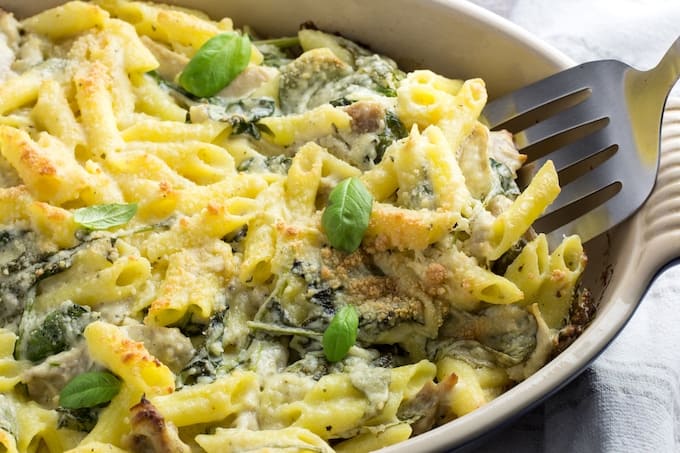 chicken and broccoli alfredo