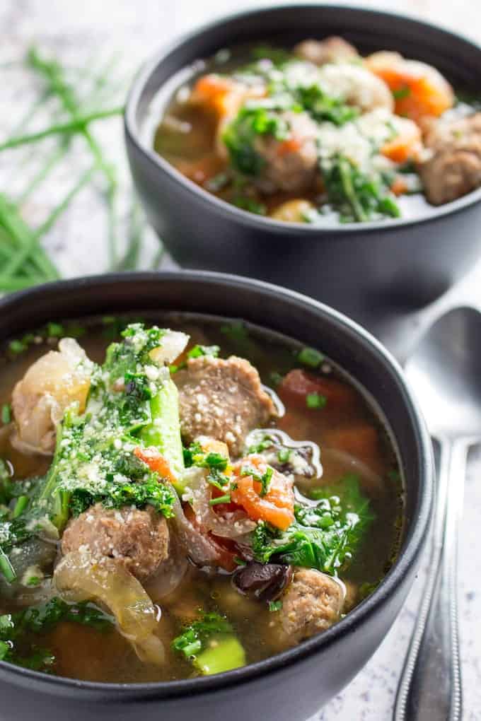 Sausage kale soup