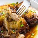 Slow cooker honey garlic chicken thighs-2