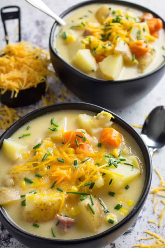 ham and corn chowder