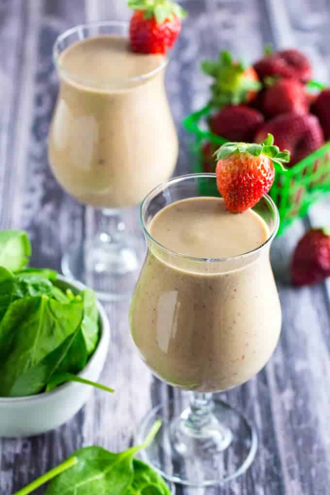 strawberry spinach smoothie