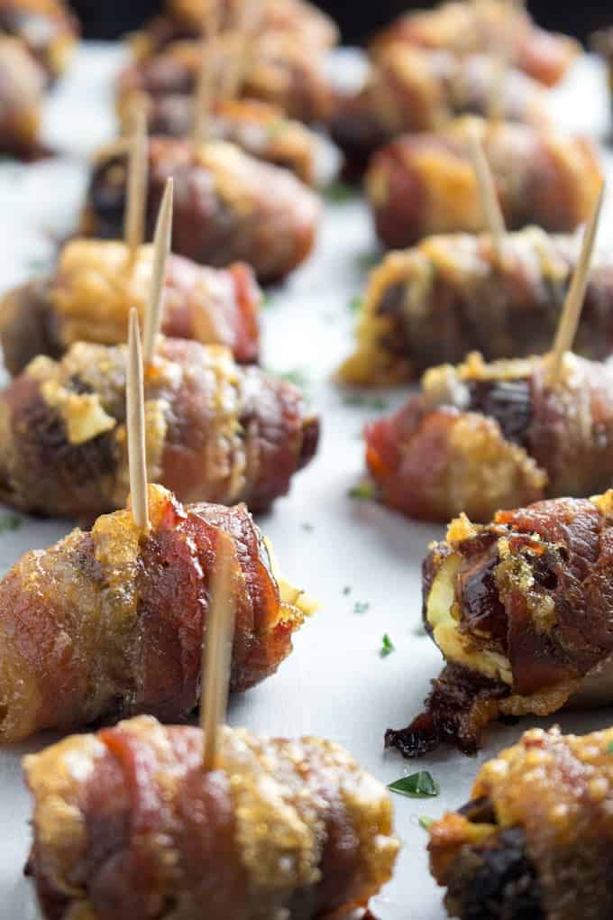 bacon wrapped dates brown sugar Dishing Delish