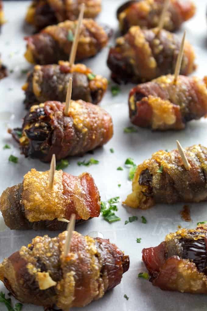 bacon wrapped dates goat cheese