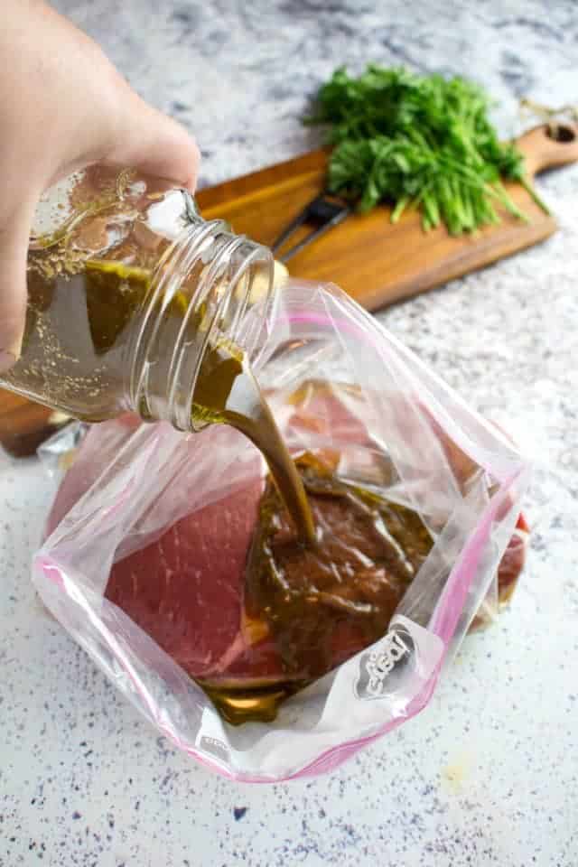 Easy London Broil Marinade Recipe • Dishing Delish