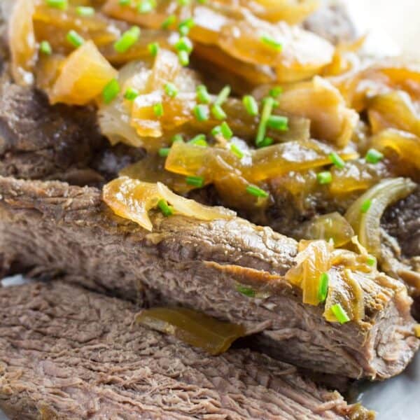 Easy London Broil Crock Pot Recipe • Dishing Delish