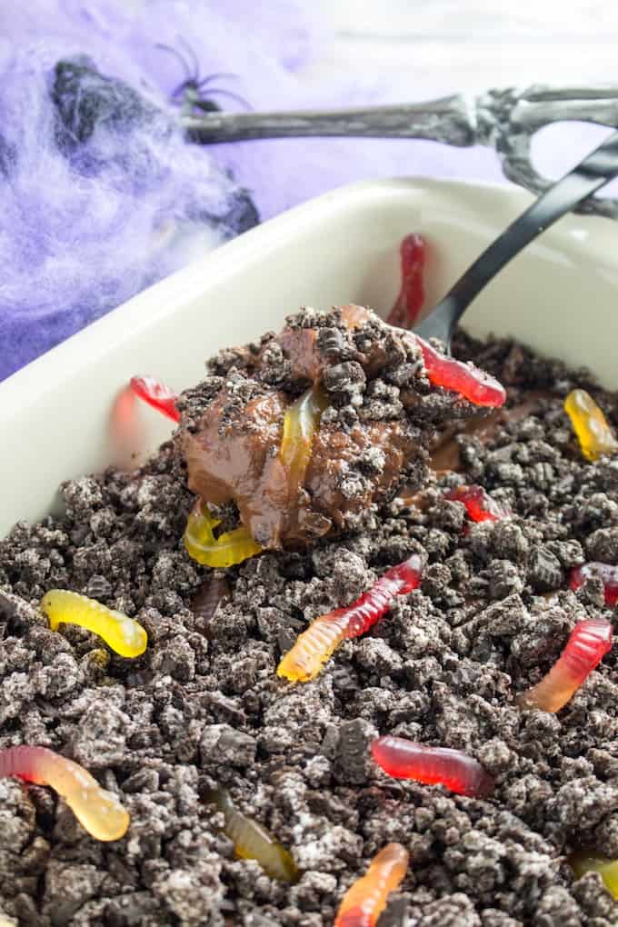 Worms In Dirt Chocolate Pudding Dessert • Dishing Delish