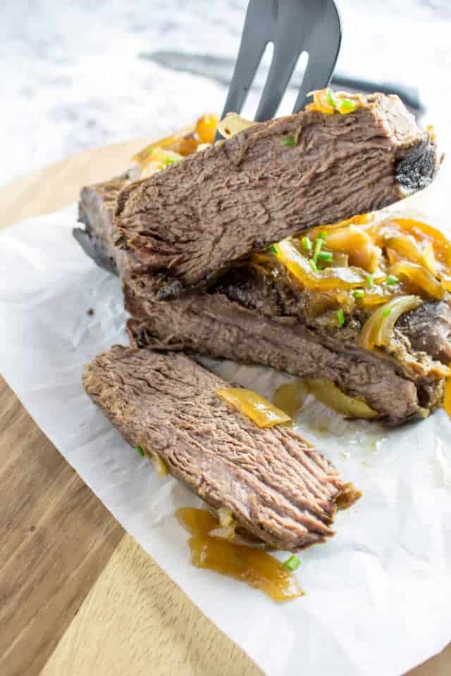 Easy London Broil Crock Pot Recipe • Dishing Delish