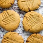 peanut butter cookies with brown sugar