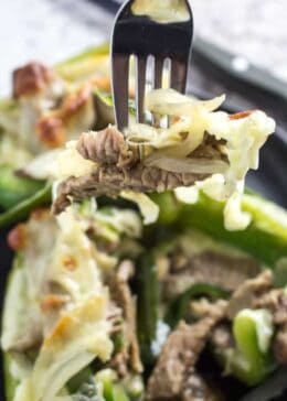 philly cheesesteak stuffed bell peppers