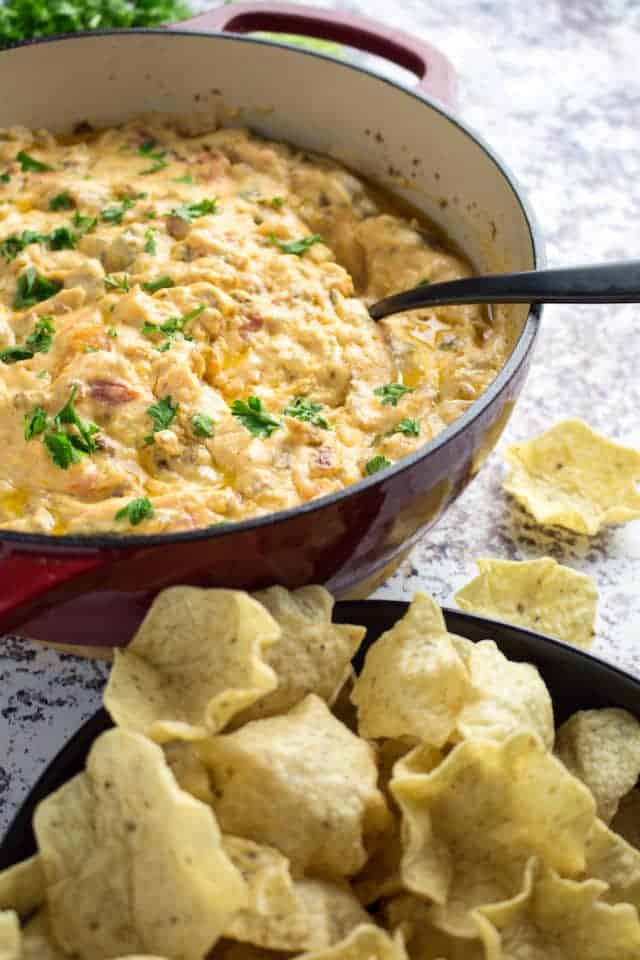 Spicy Sausage Cream Cheese Dip • Dishing Delish