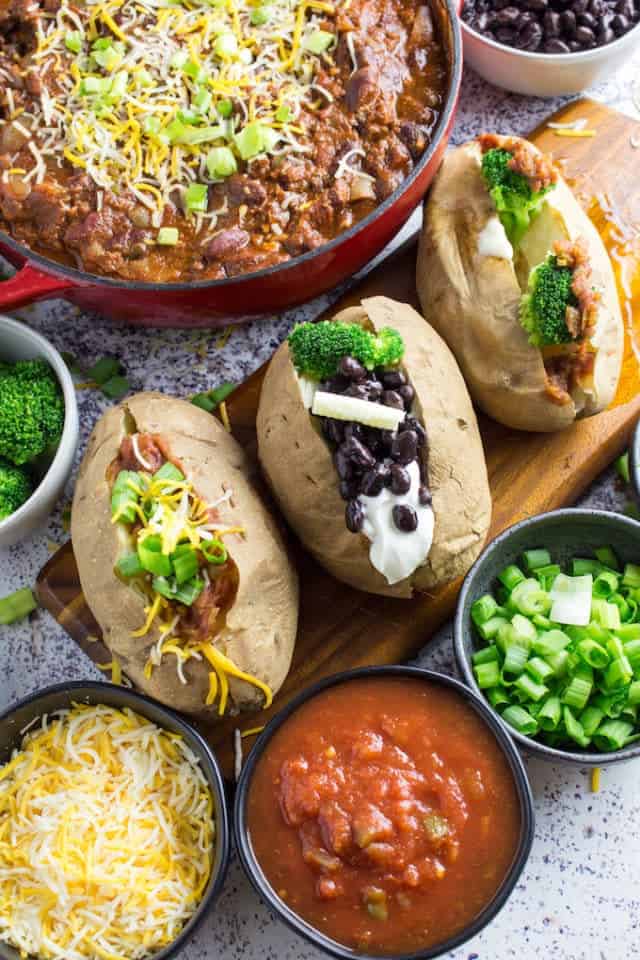 Baked Potato Bar ideas 2 - Dishing Delish