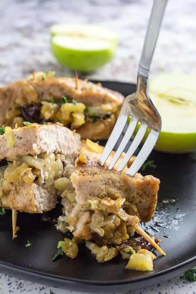 apple stuffed pork chops