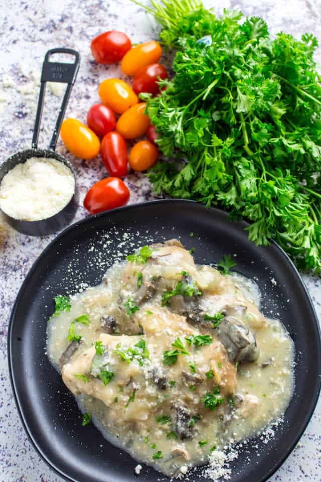 Slow Cooker Chicken Marsala (Gluten Free!) • Dishing Delish